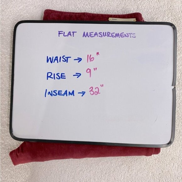 Anthropologie Pilcro Mid Rise Red Corduroy Skinny Pants 32 - Picture 7 of 16